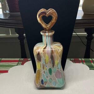 Italian Hand blown glass decanter